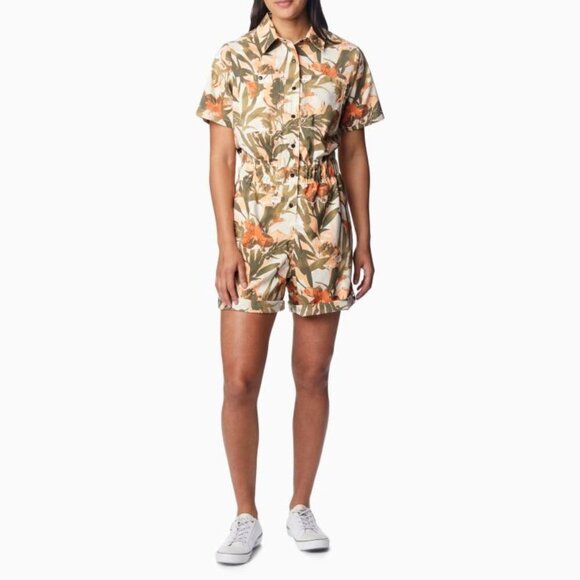 Columbia Silver Ridge Utility Romper Floral Floriculture Women's Size XL - Picture 2 of 5